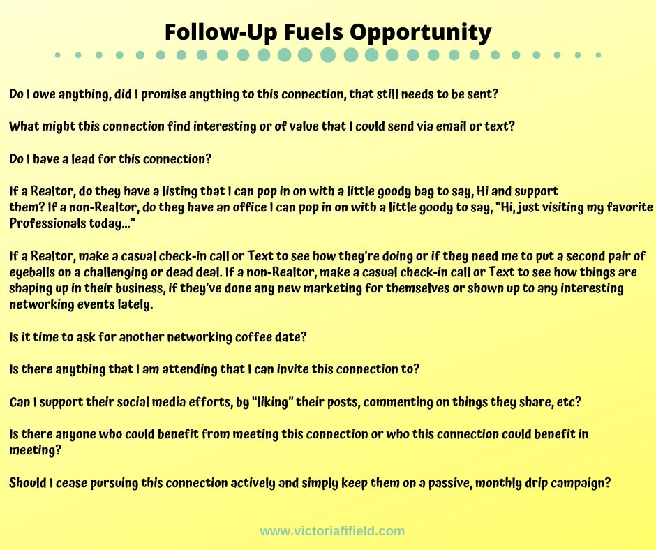 Follow-Up Fuels Opportunity